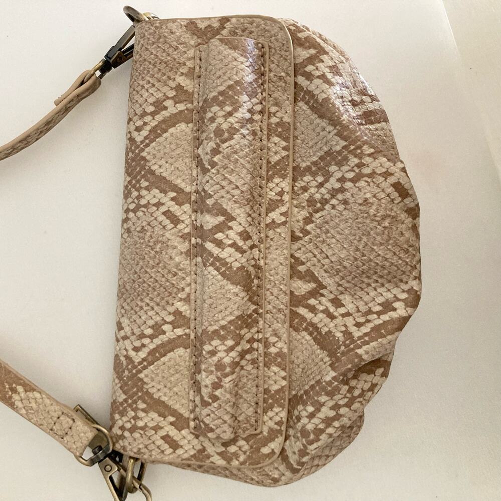Anthropologie Emma Faux Animal Print Convertible Crossbody Belt Bag - Picture 5 of 8